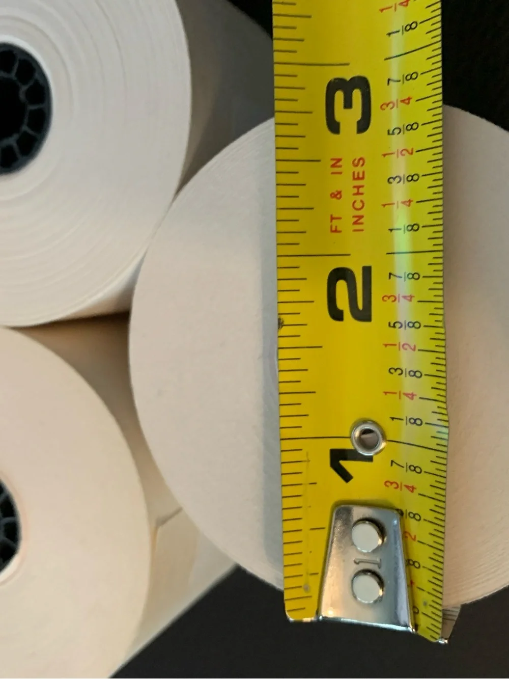 Lot of 11 Vintage Adding Machine Paper Rolls 2.25